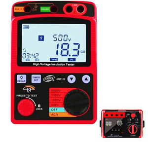 GM3125 yüksek gerilim test cihazları dijital ekran sarsıntı ölçer 0.0-1TΩ yalıtım direnç test aleti elektronik güç 1 yıl - Product Image 4