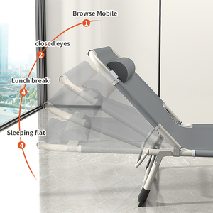 <span class=keywords><strong>Lit</strong></span> Pliant Portable de Bureau – Fauteuil Incontournable pour Sieste et Pause Déjeuner – <span class=keywords><strong>Lit</strong></span> de Camp et <span class=keywords><strong>Lit</strong></span> d'Appoint <span class=keywords><strong>Simple</strong></span> - Product Image 3