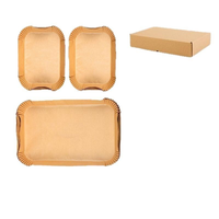 Papier sulfurisé biodégradable pour friteuse à air chaud, antiadhésif, imperméable, résistant à la graisse, haute température, sûr pour les aliments, pour la cuisson