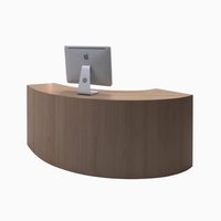 M2 Display Salon Design Magasin moderne Design Nail Shop Vitrine Logo LED Boutique de vêtements Beauté Spa Bureau de réception en bois
