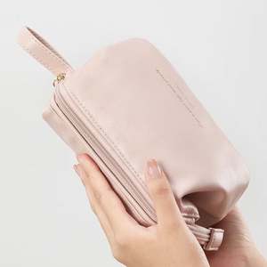 New Design Travel Cosmetics Toiletry Pouch <b>Bag</b> Waterproof <b>Zipper</b> PU Leather <b>Storage</b> <b>Bag</b> Portable Makeup Organizer <b>Bag</b> - Product Image 3