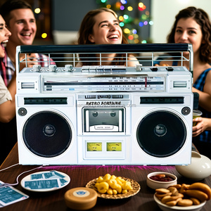 Odm/OEM bán buôn Chất lượng cao tùy chỉnh cổ điển getto Blaster Boombox đài phát thanh - Product Image 4