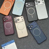 Coque de téléphone ultra-fine en PC titane avec placage mat de luxe pour iPhone 18 17 Air 16 14 15 13 Pro Max – Changez instantanément votre coque 18