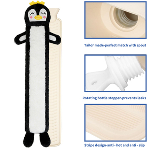 <span class=keywords><strong>Bolsa</strong></span> <span class=keywords><strong>de</strong></span> <span class=keywords><strong>Agua</strong></span> <span class=keywords><strong>Caliente</strong></span> Larga <span class=keywords><strong>de</strong></span> Caucho Natural <span class=keywords><strong>de</strong></span> Alta Calidad, con Funda <span class=keywords><strong>de</strong></span> Peluche Personalizada con Diseño <span class=keywords><strong>de</strong></span> Pingüinos - Product Image 2