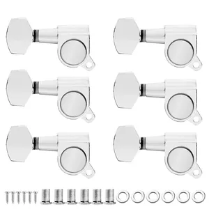 6L niêm phong chuỗi điều chỉnh chốt điều chỉnh Phím Máy Heads tuners 6 trong dòng cho guitar điện Acoustic Guitar bộ phận - Product Image 1
