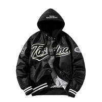 Veste de voyage légère et pliable, écologique, en nylon recyclé coupe-vent, décontractée, à capuche, veste bomber personnalisée, lettre, style décontracté chic