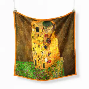 מפורסם שמן ציור אריג משי צעיף אופנה בנדנה נשים צעיפי כורכת 53cm כיכר בנדנות חיג 'אב ראש צעיף מטפחת