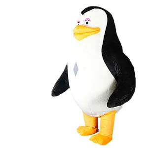 SAYGO kostum topeng Penguin tiup, setelan Cosplay Halloween Kartun Natal untuk dewasa dan kartun mewah