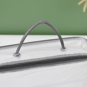 Custom Transparent Plastic PVC Zipper Bedding Pillow Quilt Cover <strong>Carrier</strong> <strong>Bag</strong> <strong>for</strong> Packing Bed Sheet With Rope Handle - Product Image 3