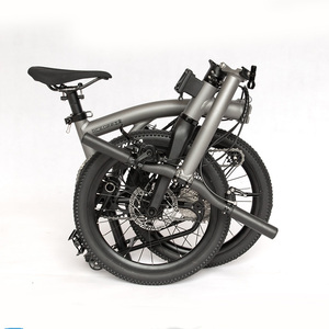 Bicicleta Plegable Aceoffix D10 de 18 Pulgadas y 10 Velocidades con Frenos de Disco Hidráulicos, Neumáticos Anchos y Horquilla de Fibra de Carbono - Product Image 5