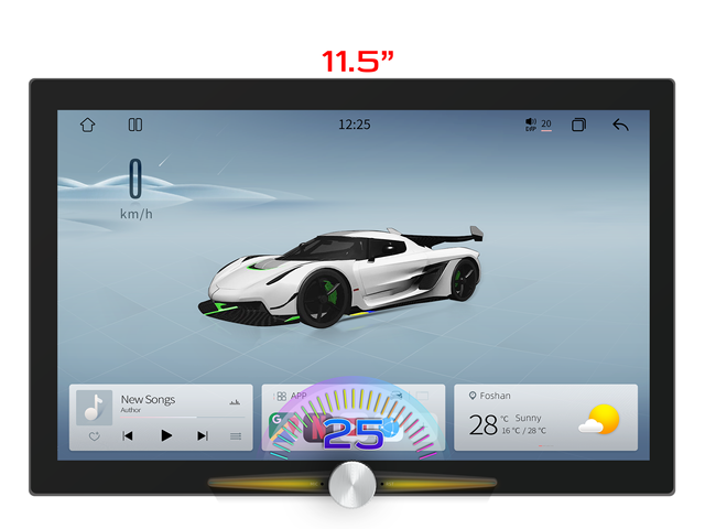 10.4inch 2K Screen Car Stereo with Knobs Android Car Radio CarPlay GPS DSP FM Transmitter Mirror Link Amplifier for Player