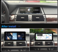 Autoradio GPS Android QLED 10,25 pouces pour BMW X5 E70 X6 E71 Système CCC CIC avec CarPlay sans fil BT 4G