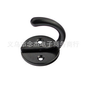 Black Zinc Alloy <b>Wall</b> <b>Hook</b> C3 35mm Round Coat <b>Hook</b> For Furniture And <b>Wall</b> Mounting - Product Image 5