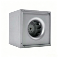 Unité d'extraction d'air en ligne pour armoire, 1400 à 130000 m³/h, 100 à 1600 Pa, entraînement par courroie, faible bruit, ignifuge 300 °C, TUV SUD