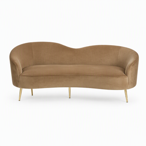 Ensemble complet de mobilier de salon en cuir kaki : fauteuils de barbier, miroirs LED, poste de lavage, canapé d'attente et de réception - Product Image 5