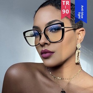5042 Nuova Montatura per Occhiali Europea e Americana, Stile Cat Eye Quadrato, Montatura Completa in TR90, Anti-Luce Blu, Personalizzabile, Stile Instagram Senza Montatura - Product Image 1