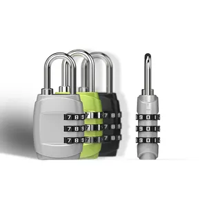 High Quality China Manufacture 3 Digit Combination Lock Small Luggage Suitcase Locker Changeable Combination Padlock
