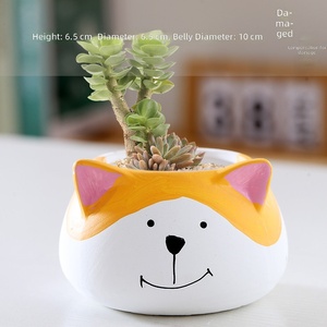 Vasi Moderni in Ceramica Smaltata Fatti a Mano, Ecologici e Leggeri per Piante Succulente, Design Creativo a Forma di Animali, Piccoli Vasi per Fiori - Product Image 5