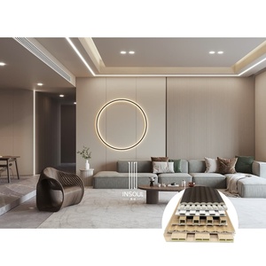 Pannelli Murali Di Bamboo E Legno <span class=keywords><strong>Flauta</strong></span> Slat Strip Wpc Panel de pared - Product Image 3