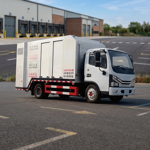 Nouveau camion de nettoyage de poubelles diesel haute pression, véhicule de lavage de bacs à déchets, transmission automatique, émission Euro 3, OEM - Product Image 3
