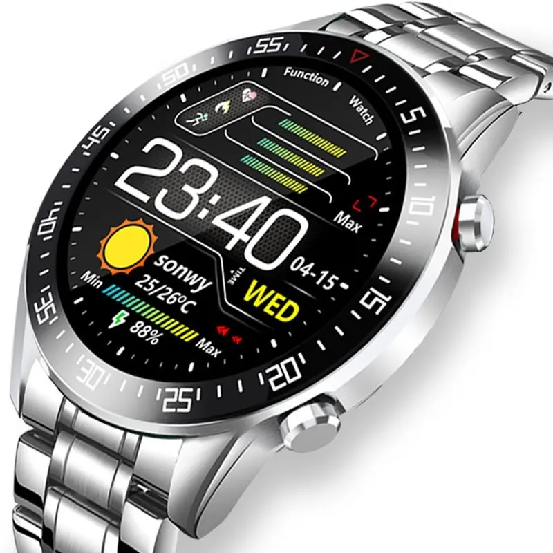 Jam Tangan Pintar Elektronik Jam Tangan Pintar C2 1.3 Inci Jam Tangan Digital Olahraga Relojes Hombre Mujer Kebugaran untuk Pria Wanita