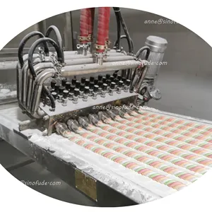 Nieuw Ontwerp Voor Volautomatische Hoge Kwaliteit Marshmallow Snoep Deponeren Productielijn Leverancier Met Fabrieksprijs