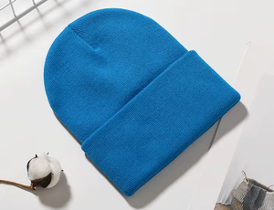 หมวกบีนนี่60สีหมวกบีนนี่หมวกถักสำหรับฤดูหนาวปักโลโก้ได้ตามต้องการ - Product Image 2