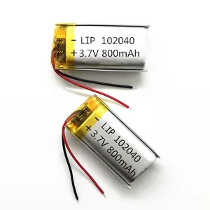 Usine 102040 Li-polymère 800mAh LIPO Rechargeable 3.7v Lithium Polymère batterie pour brosse à dents électrique