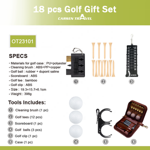 18 En 1 Custom Golf Gift Set Premium Quality Personalizable Logo Golf Accesorio Kit con Estuche de Cuero Regalo <span class=keywords><strong>para</strong></span> Hombres y Mujeres - Product Image 3