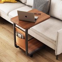 Table de chevet simple, table d'angle pour chambre à coucher, table basse mobile, table d'appoint de canapé de style américain, petite table pour salon