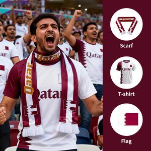 Écharpe de supporter de football Gahumi 2026 Canada Mexique États-Unis Qatar, haute qualité, promotion d'usine - Product Image 1