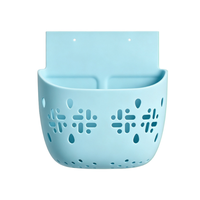 Panier de rangement mural double pour jouets de bain, avec ventouses et trous de drainage, sans perçage, organisateur de jouets pour bébé, gain de place