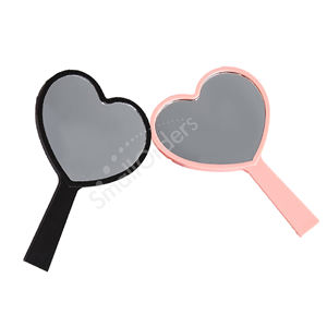 شعار مخصص مطبوع فاخر ممتاز صغير كلاسيكي قلب ذهبي جيب ماسي مرآة ترويجية للشركات الصغيرة هدايا ترويجية - Product Image 4