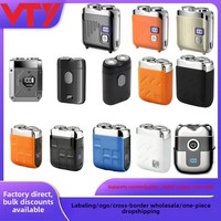 VTY Nouveau Rasoir Électrique Homme Transfrontalier, Coffret Cadeau, Tondeuse de Voyage Étanche Portable pour Rasage à Sec et Humide, Double Usage, Tondeuse à Barbe