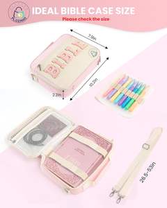 Muestra Gratuita de Fábrica, Bolso Bandolera Grande Tipo Biblia para Mujer con Cremallera y Compartimentos - Product Image 4