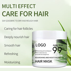 Masque capillaire en profondeur apaisant à l'aloe vera pour les soins quotidiens en gros, masque capillaire au collagène et à la kératine - Product Image 3