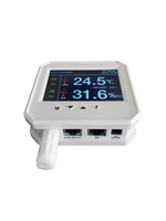 Protocolo de comunicación múltiple Modbus TCP UDP MQTT SNMP RJ45 interfaz registrador de temperatura KT100