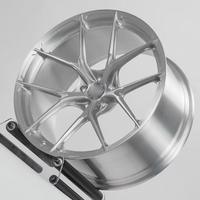 Jantes forgées 5x120 5x112 pour Chevrolet Corvette C7 C6 C8 C5 ZR1 Z06 19 20 21 22 24 pouces, jantes en alliage concaves argentées brossées