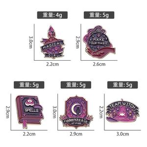 Hot Selling Punk Custom Enamel Halloween Witch Magic Enamel <b>Pins</b> Exquisite Degn <b>Hat</b> <b>Pins</b> - Product Image 2