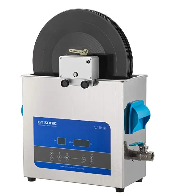 GT SONIC Ultrasonic Cleaner for Vinyl Record Cleaning - 6L