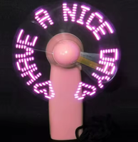 Kipas Pendingin Udara Mini LED Genggam yang Dapat Disesuaikan, Baterai Dapat Diganti, Logo yang Dapat Dipersonalisasi untuk Penggunaan Rumah Tangga dan Hotel