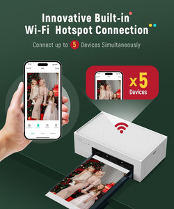 เครื่องพิมพ์ภาพถ่าย M100 ขนาด 4x6 นิ้ว เชื่อมต่อ Wi-Fi พิมพ์ภาพถ่ายได้ 20 แผ่น พิมพ์ภาพสีเต็มรูปแบบ ใช้กับโทรศัพท์ iPhone และ Android - Product Image 4