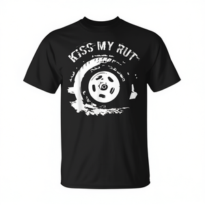 T-shirt 4WD Offroad a maniche corte, girocollo unisex, stampa serigrafica, umoristica per adulti - Product Image 2