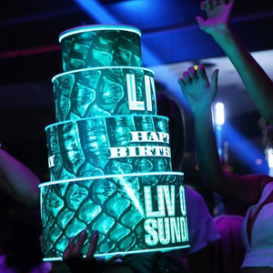 Support à gâteau d'anniversaire LED personnalisé RICHSHINING à 2, 3, 4 ou 5 niveaux avec logo, idéal pour les fêtes, mariages et centres commerciaux - Product Image 3