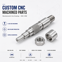 Assemblage d'arbre fileté moleté usiné CNC de type suisse personnalisé OEM ODM pour l'automobile, l'automatisation industrielle et la robotique
