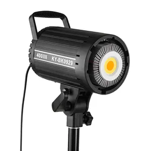 LED COB profesional lampu fotografi berkelanjutan dudukan pita HD lampu Studio Video streaming langsung