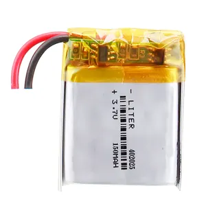 wholesale rechargeable small lithium ion battery 3.7v 402025 150mAh for digital production UN38.3 CE