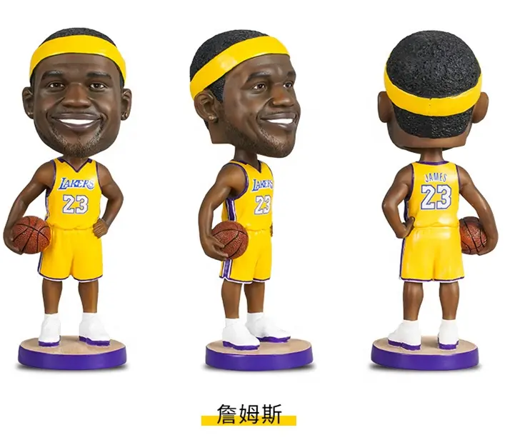 Hars Bobblehead Voor Decoraties Bobble Head Speelgoed Actiefiguren Basketbalspeler Sterbeeld