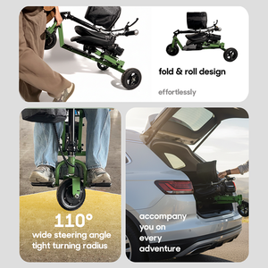Tricycle pliable BINGLAN pour adultes, 3 roues, léger, batterie au lithium, scooter de mobilité imperméable pour personnes âgées - Product Image 4