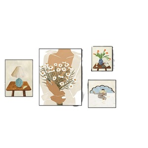 Divertente cartone animato in soggiorno combinazione pittura decorativa divano Doba sfondo appesa alla parete pittura della parete della stanza dei bambini arte della parete - Product Image 5